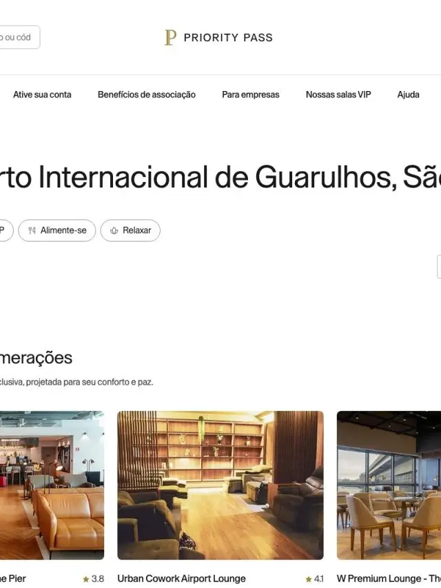 Priority Pass: como funciona e quais cartões incluem